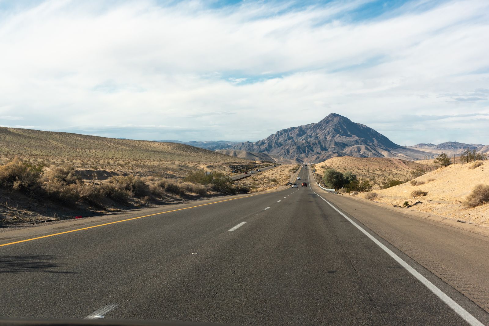 Highway stretching toward the horizon